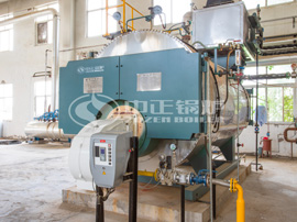 4噸WNS冷凝式燃?xì)庹羝仩t現(xiàn)場